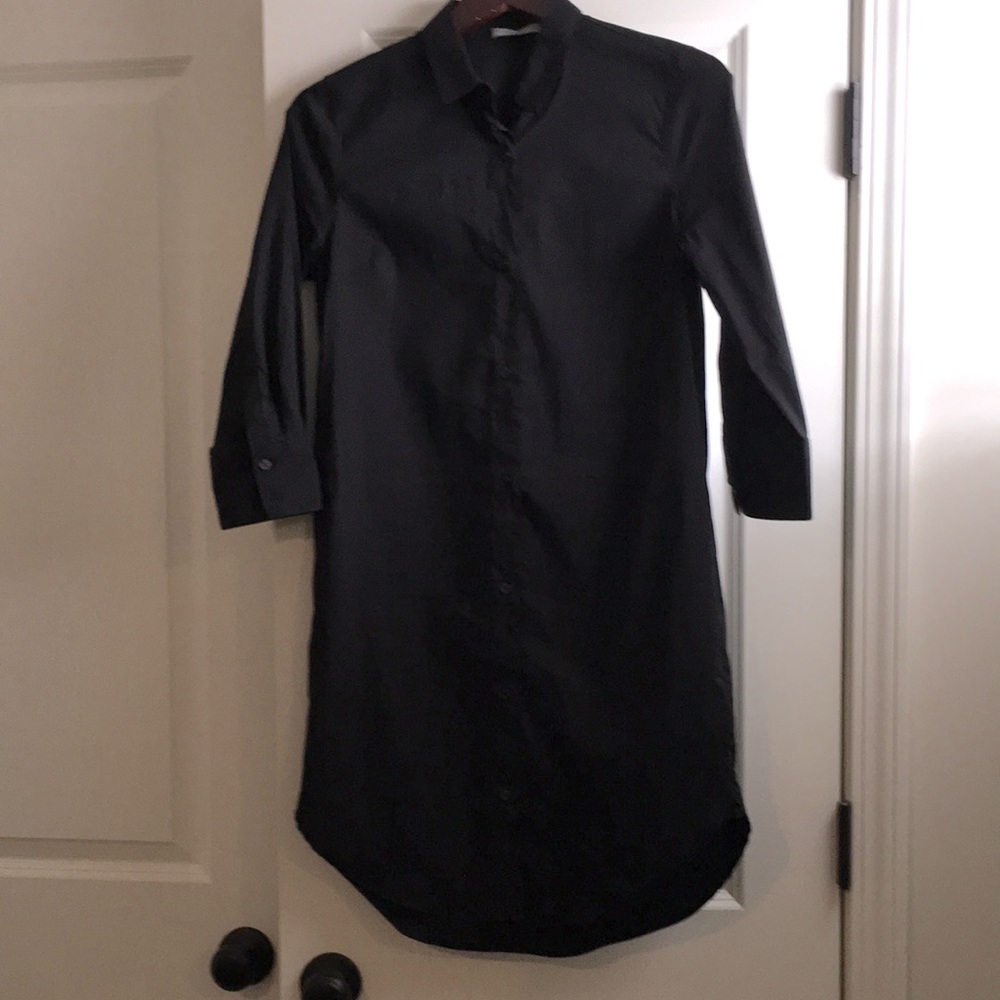 Dalia black shirt dress